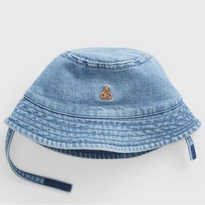 NWT Baby Gap Denim Stretch Bucket Hat With UPF 50+